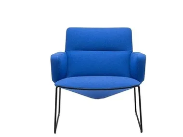 CAPRI LOUNGE BU1739 - Sled base upholstered armchair with armrests by Andreu World - view 2